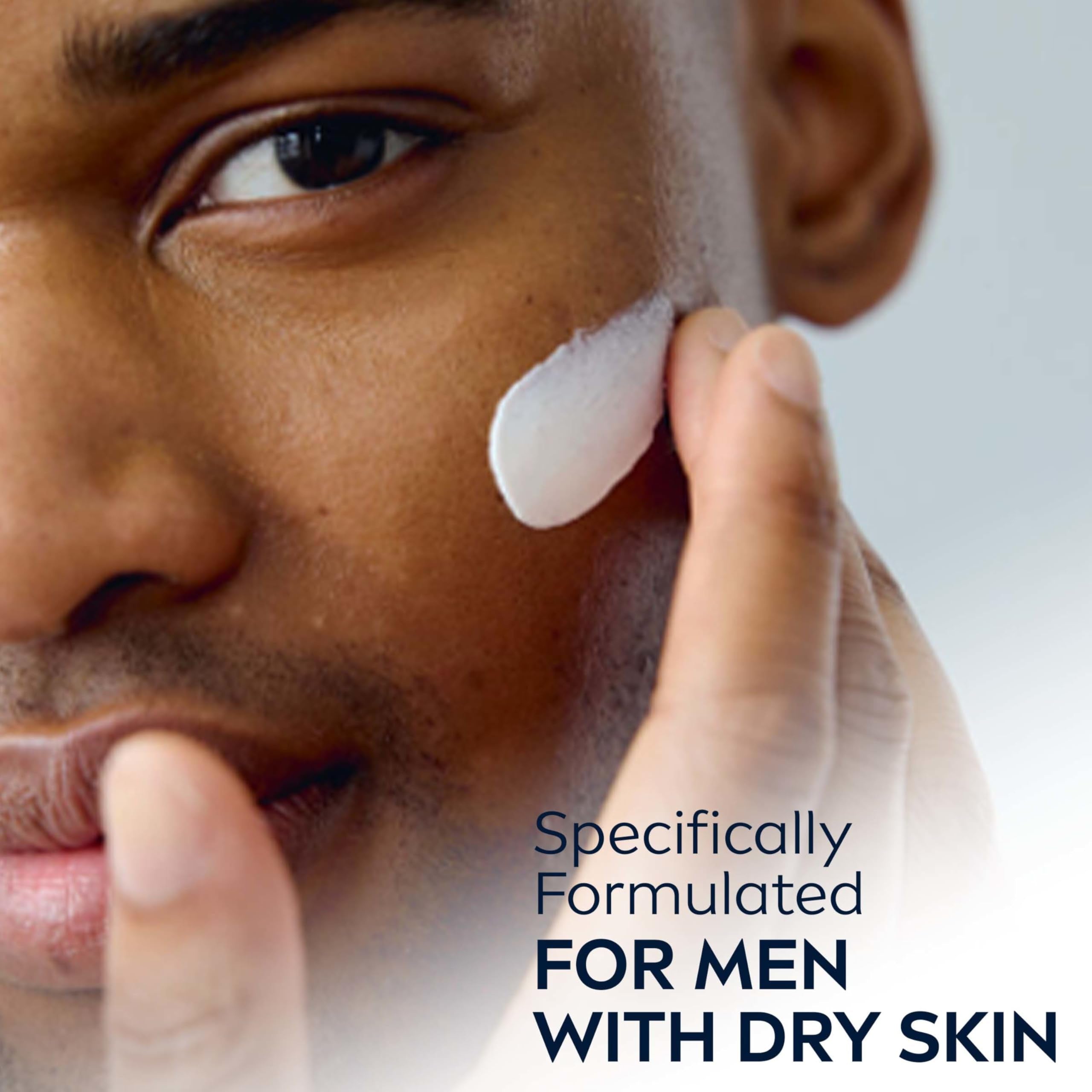 NIVEA MEN oil-free formula close-up demonstrating skin breathability.