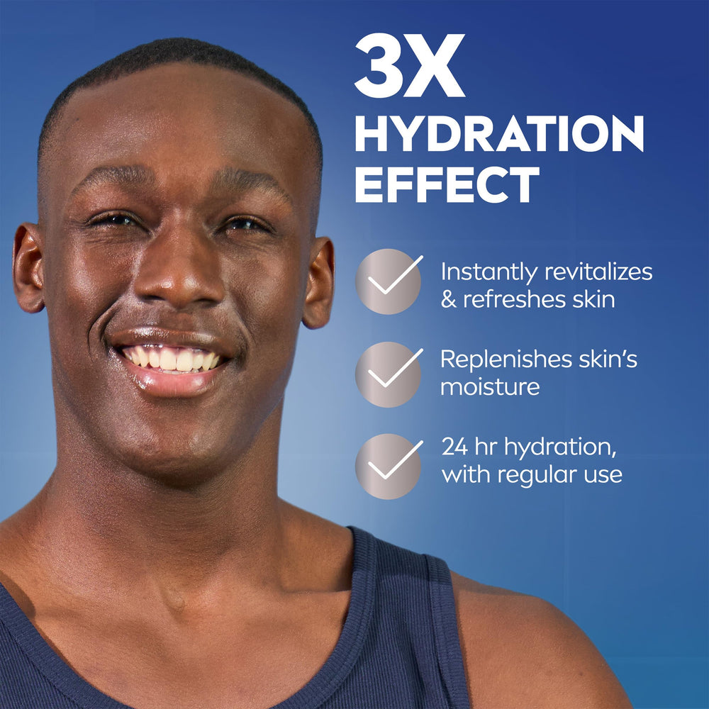 NIVEA MEN post shave balm quickly absorbs for a refreshed non greasy finish