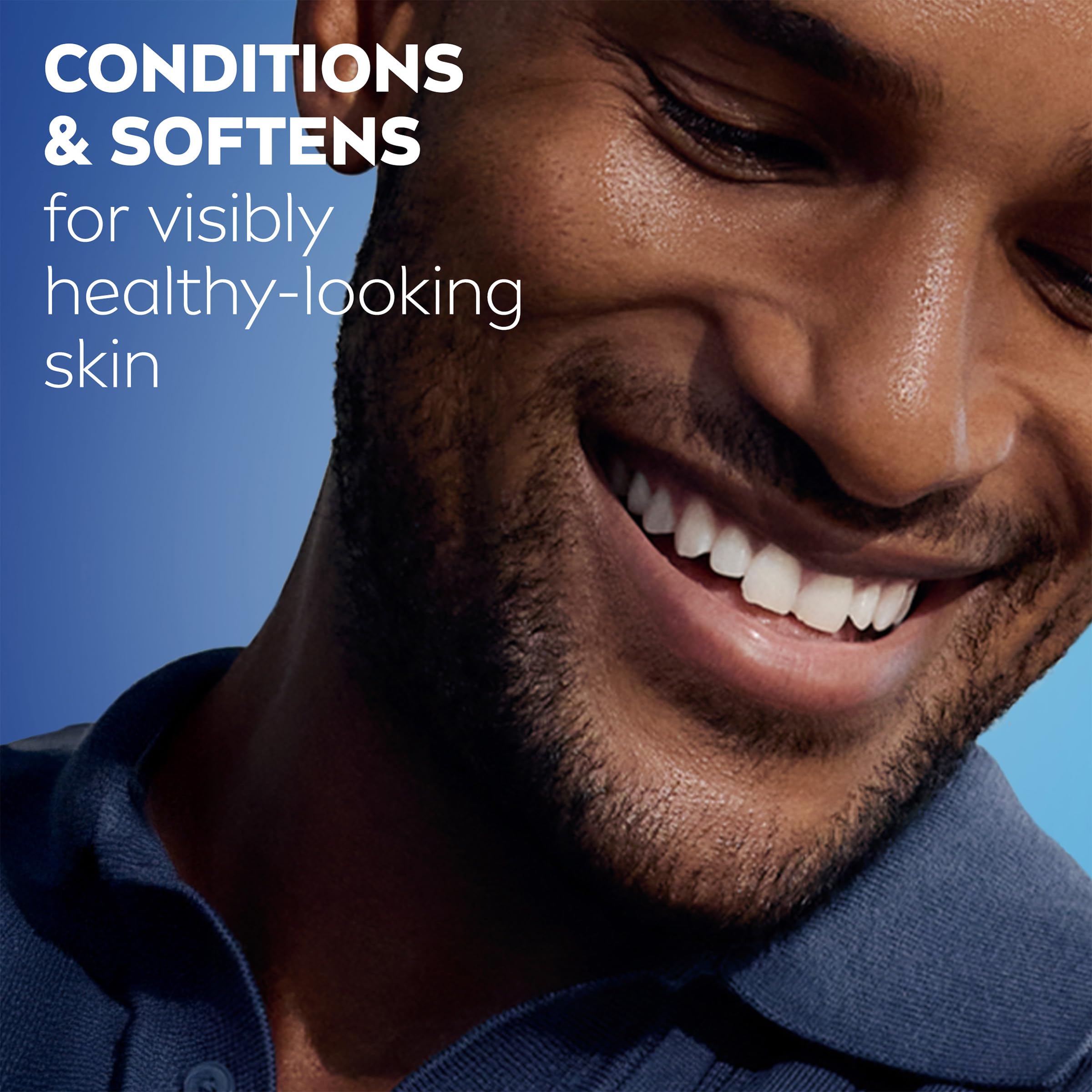 Alcohol-free formula shown for gentle daily care on sensitive skin by NIVEA MEN
