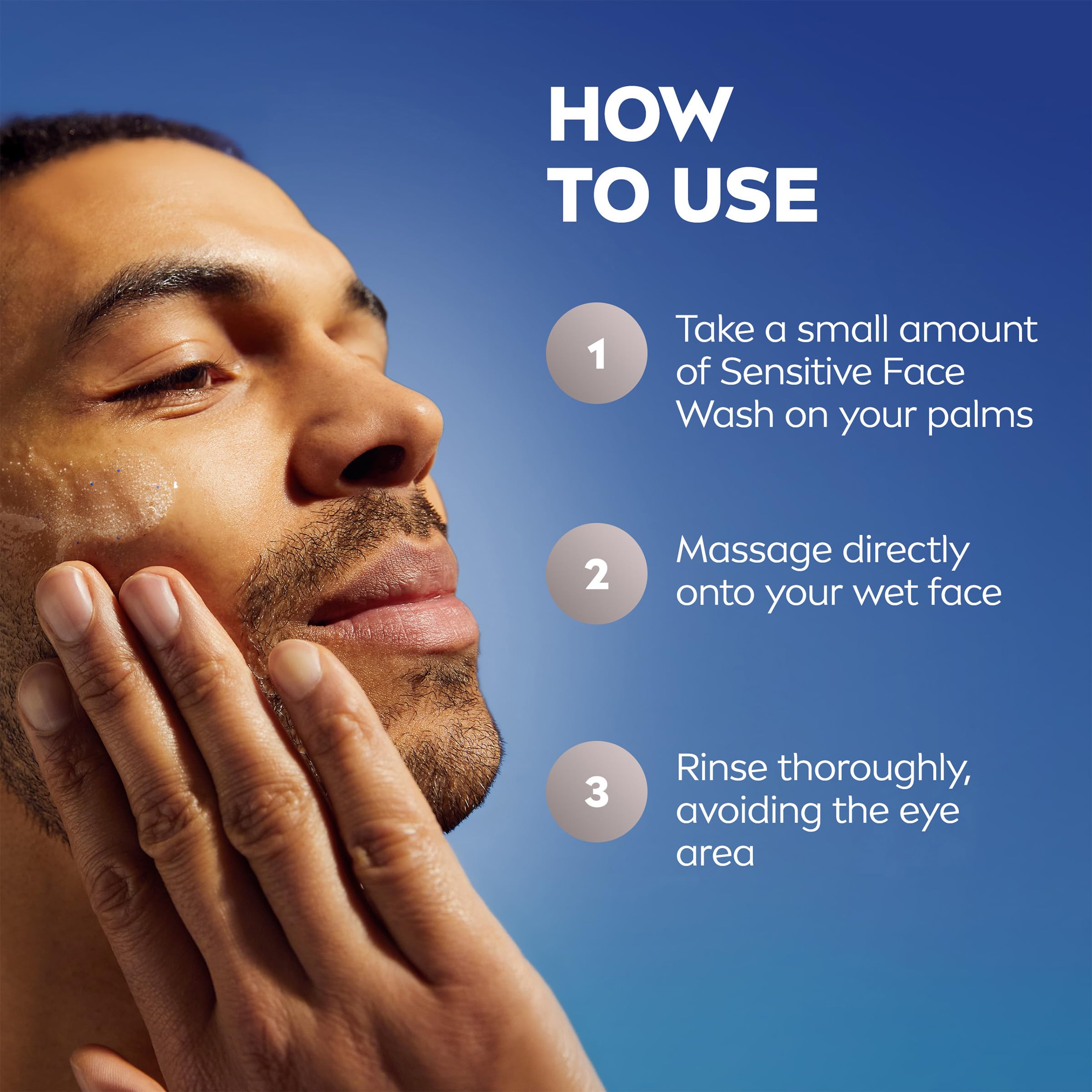 Chamomile extract detail supports calm cleansing in NIVEA MEN wash