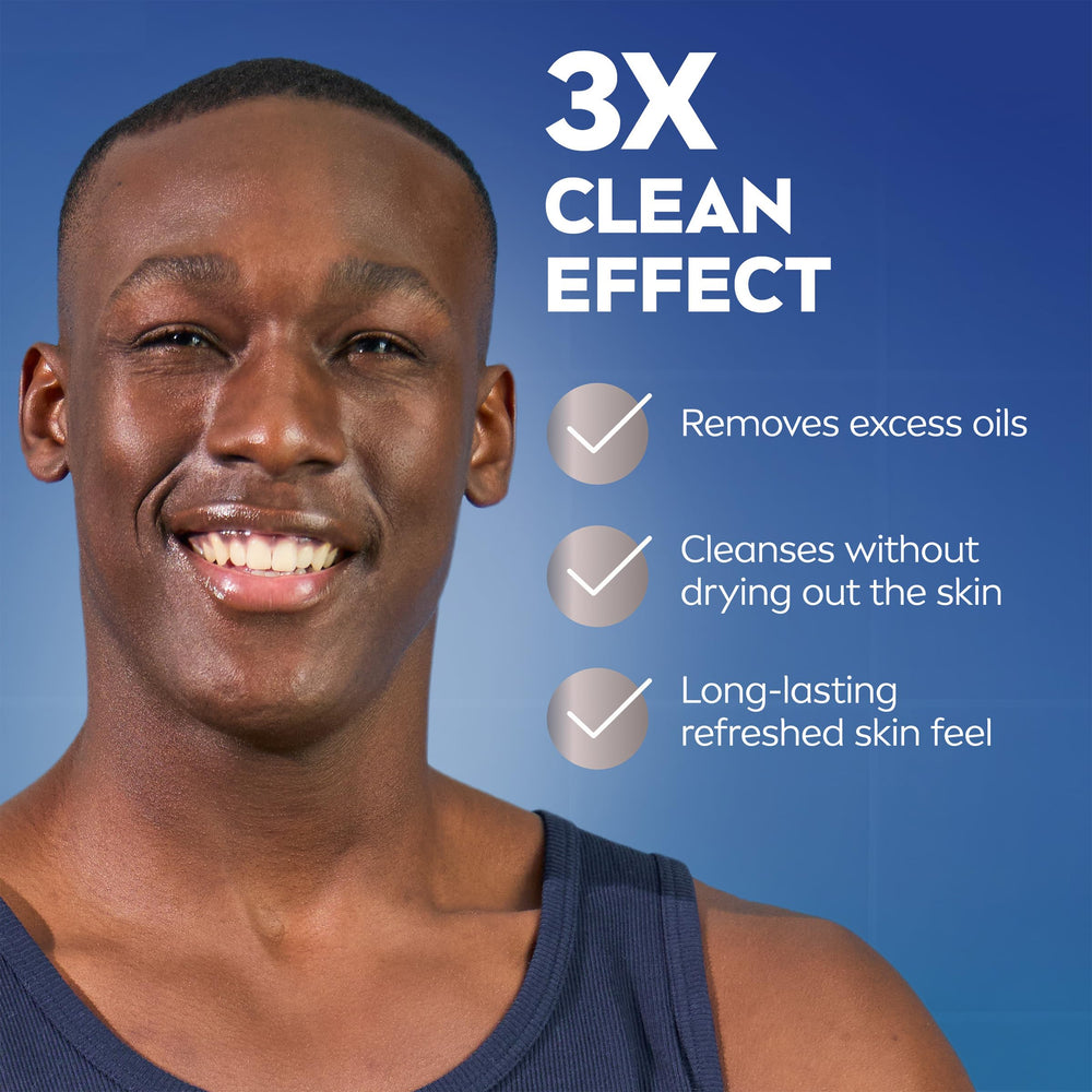 NIVEA MEN in a daily routine for sensitive skin cleansing