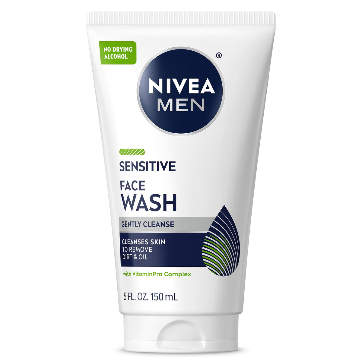 NIVEA MEN Sensitive Face Wash tube front view for gentle cleansing