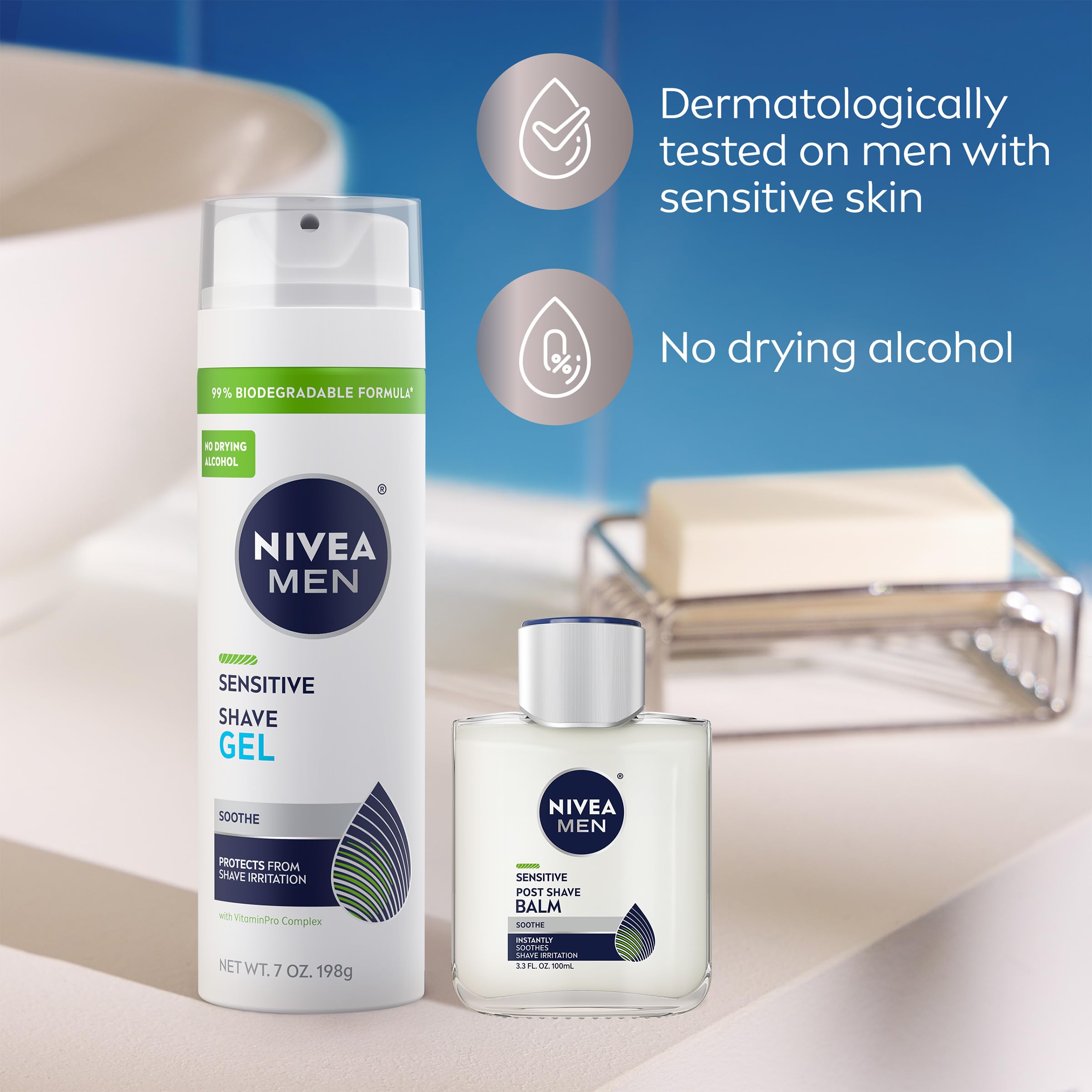 NIVEA MEN Hydration after shave keeps skin comfortable all day