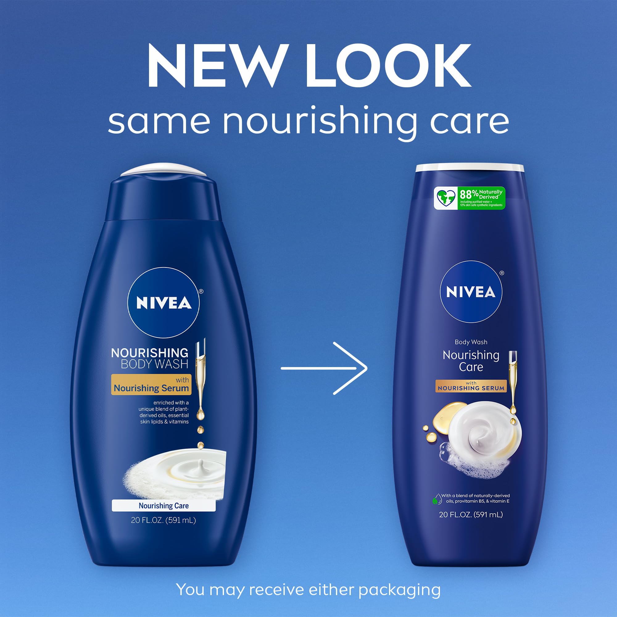 NIVEA Nourishing Care con espuma cremosa para limpieza suave.