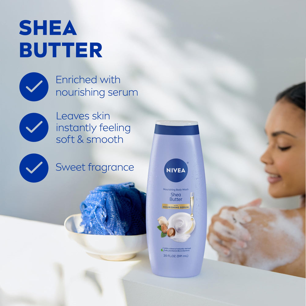 NIVEA Nourishing Serum close-up highlighting Provitamin B5 and Vitamin E