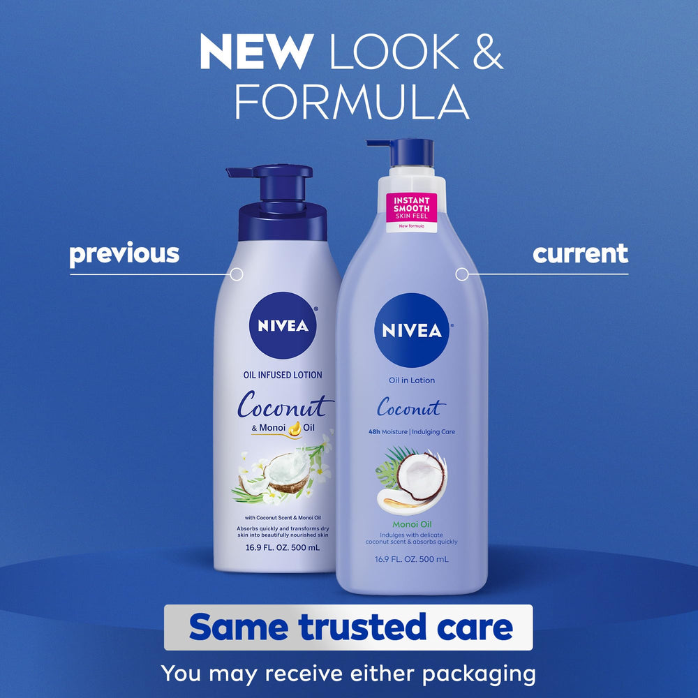 Close-up of NIVEA coconut Monoi scent highlights tropical fragrance and moisturizing benefits