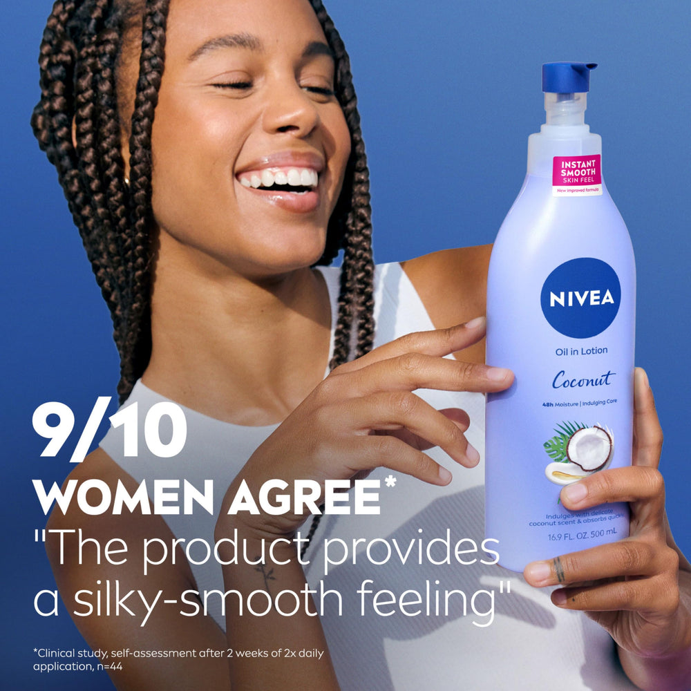 NIVEA coconut scent evokes a tropical mood during morning skincare