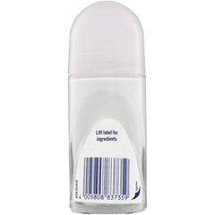 NIVEA Pearl & Beauty Roll-On packaging highlights a 50 mL size for daily use.
