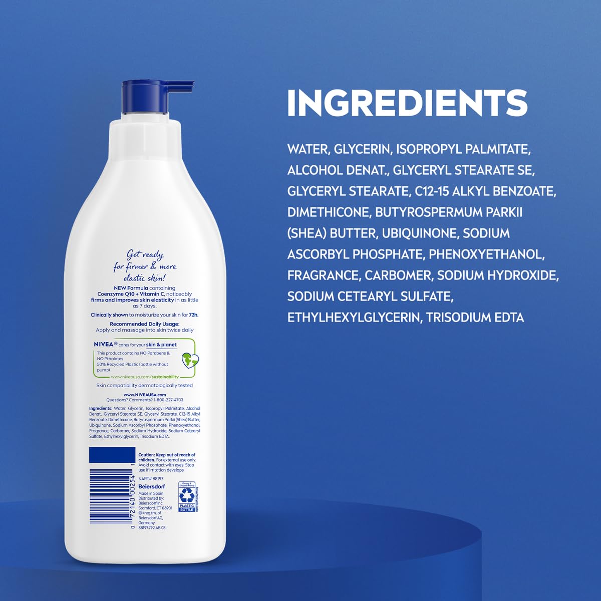 Piel normal a seca con crema NIVEA de textura suave.