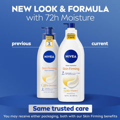Primer plano de Q10 y Vitamina C en la crema NIVEA.