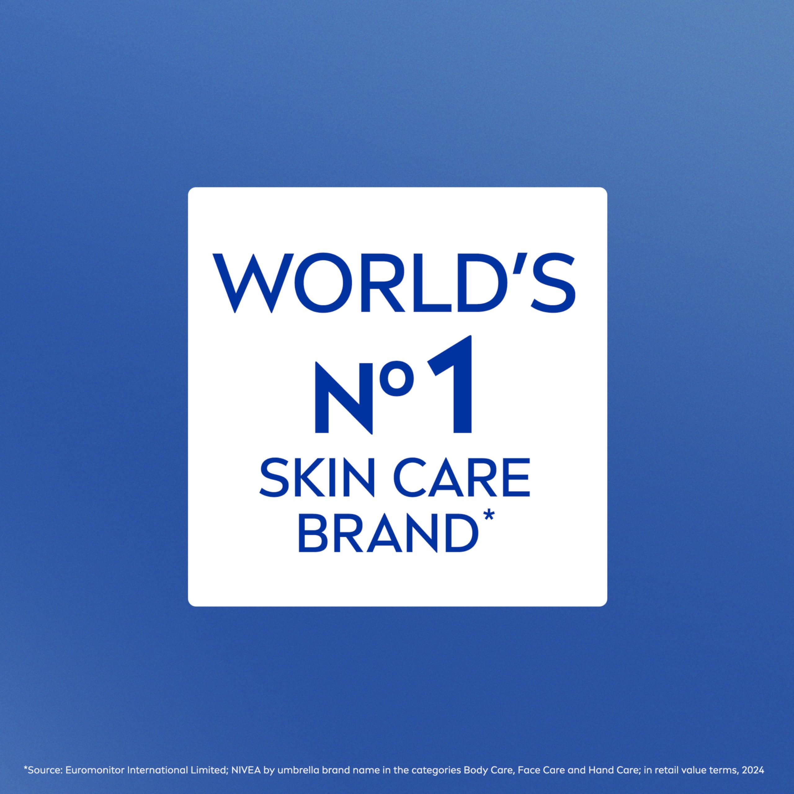 NIVEA Sheer Hydration instructions show massage into skin for absorption.