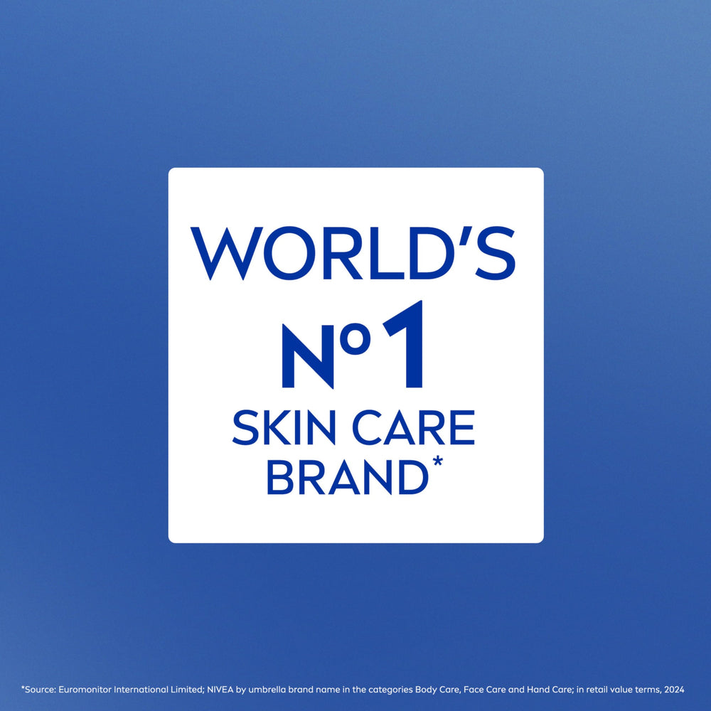 NIVEA Sheer Hydration instructions show massage into skin for absorption.