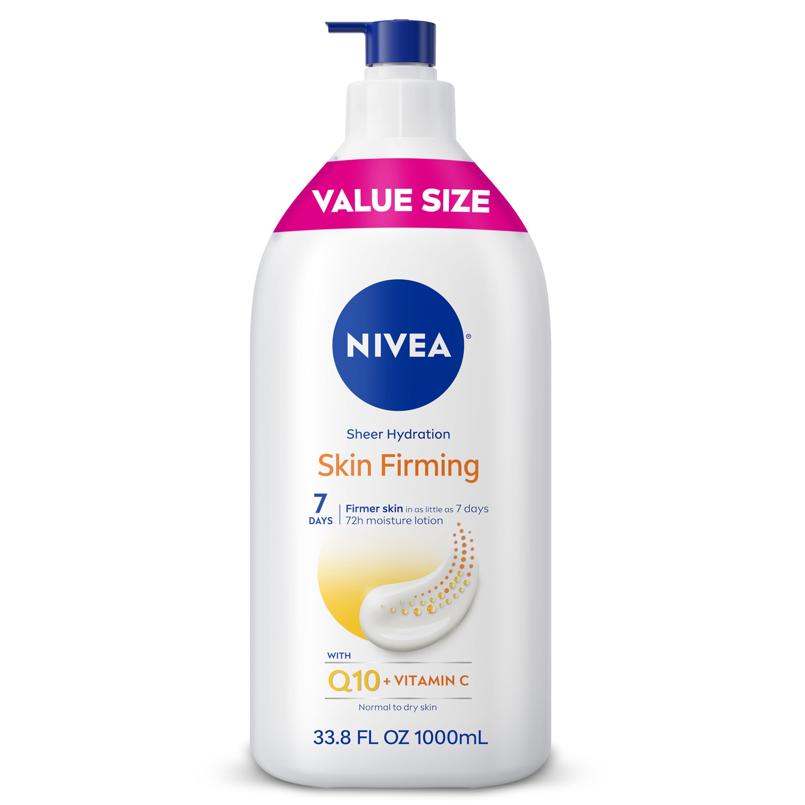 NIVEA Sheer Hydration: botella con bomba para aplicación suave y rápida