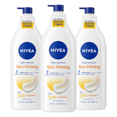 NIVEA Sheer Hydration firming bottle pump for easy daily application.