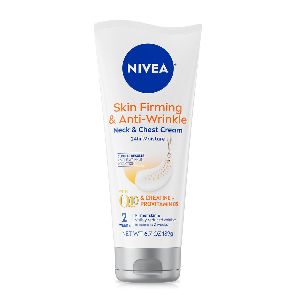 NIVEA neck-chest cream tube front for targeted firming and hydration
