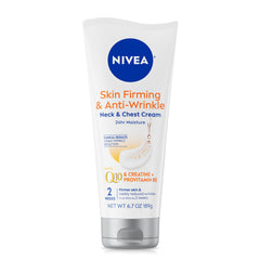 NIVEA neck-chest cream tube front for targeted firming and hydration