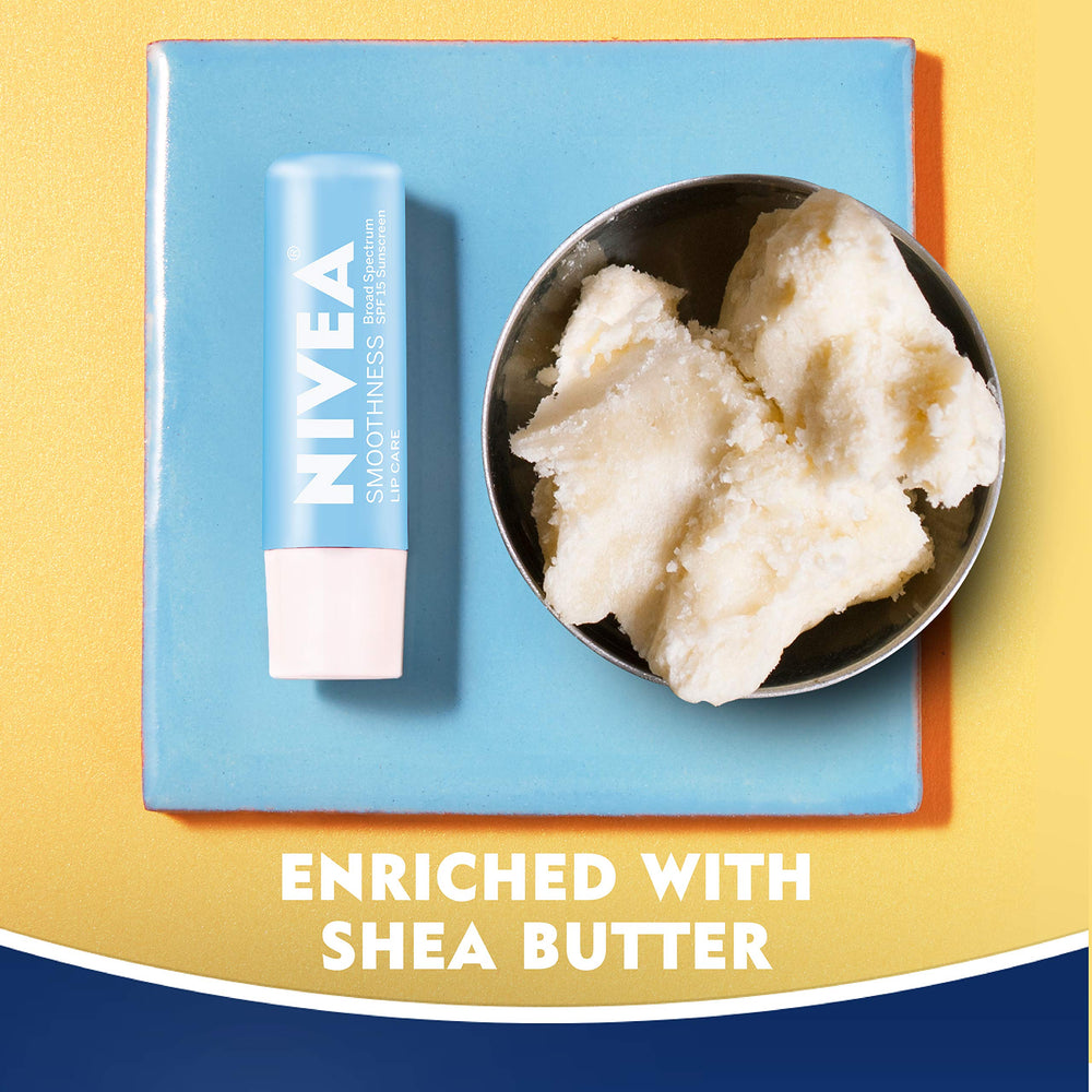 Cuidado labial suave NIVEA Smoothness: aplicación eficaz para el día a día.