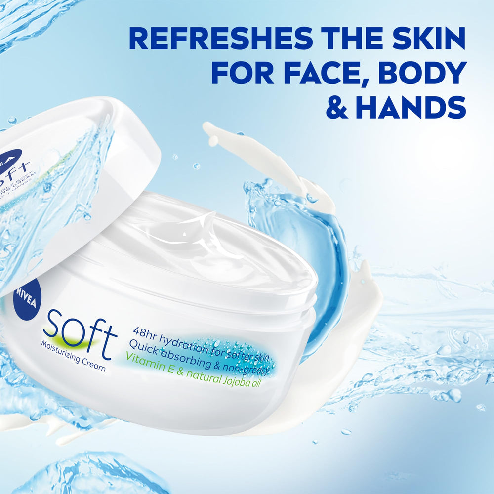 Uso en manos con NIVEA Soft para hidratación continua.