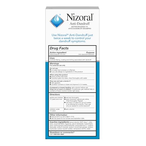 Nizoral champú anticaspa, cabello con brillo y frescura