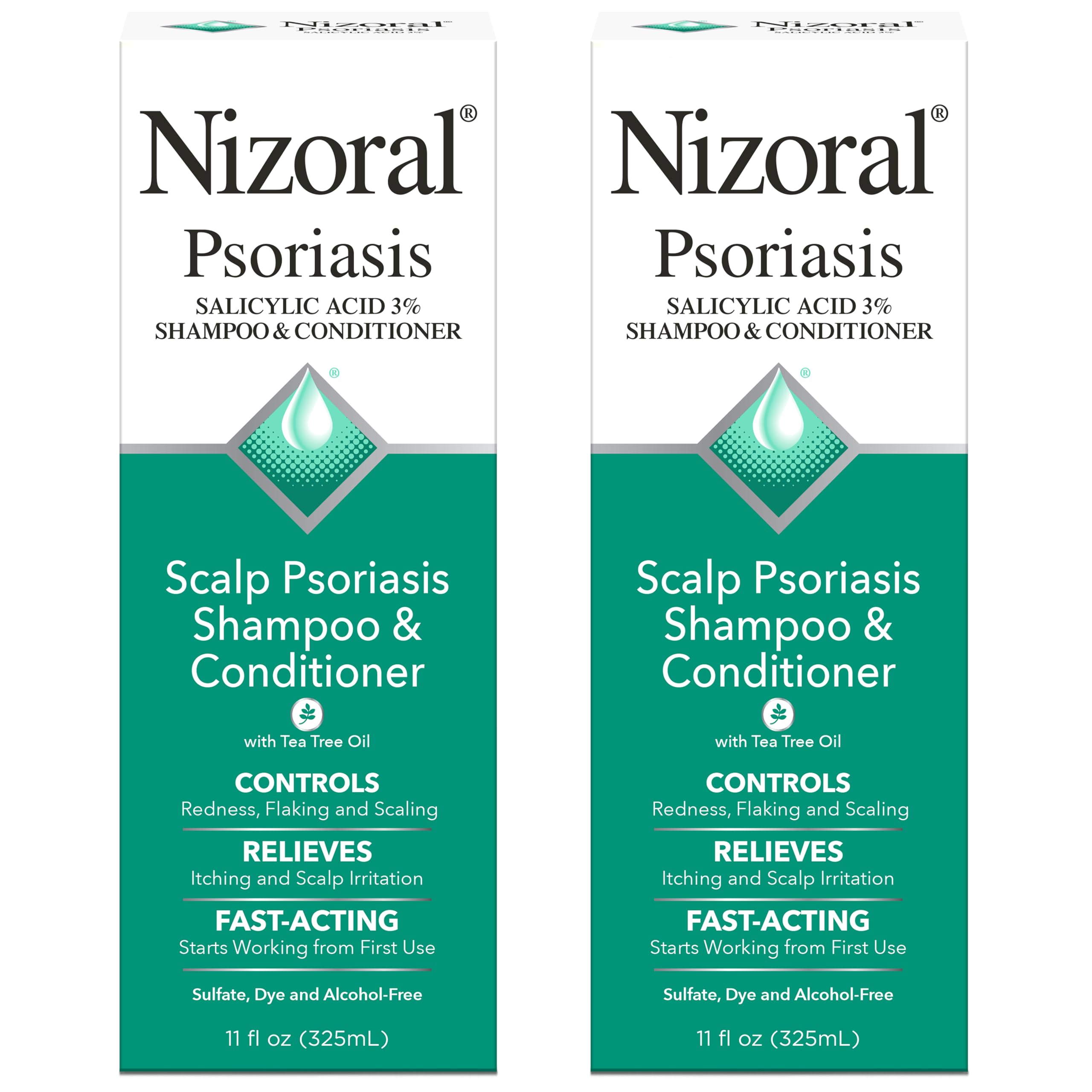 Nizoral psoriasis shampoo bottle ready for gentle scalp cleansing.