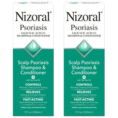Nizoral psoriasis shampoo bottle ready for gentle scalp cleansing.