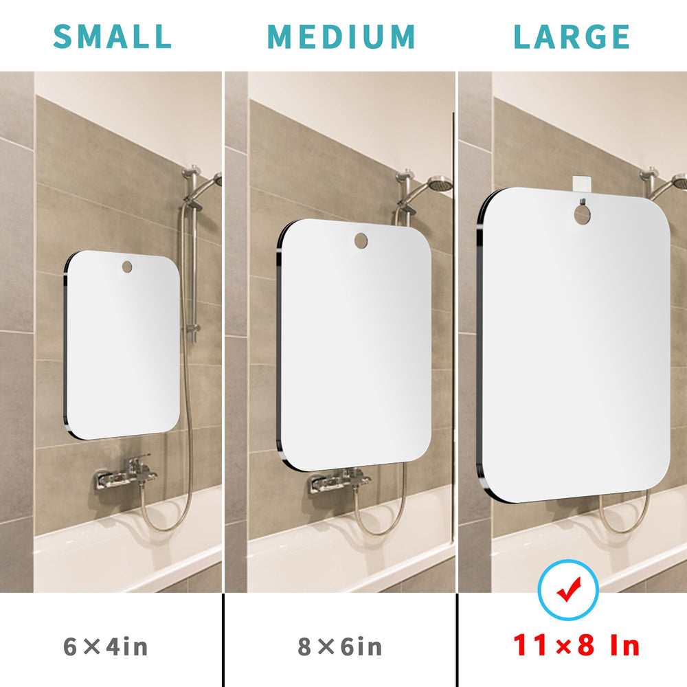 NKJVE detachable handheld mirror for flexible grooming angles