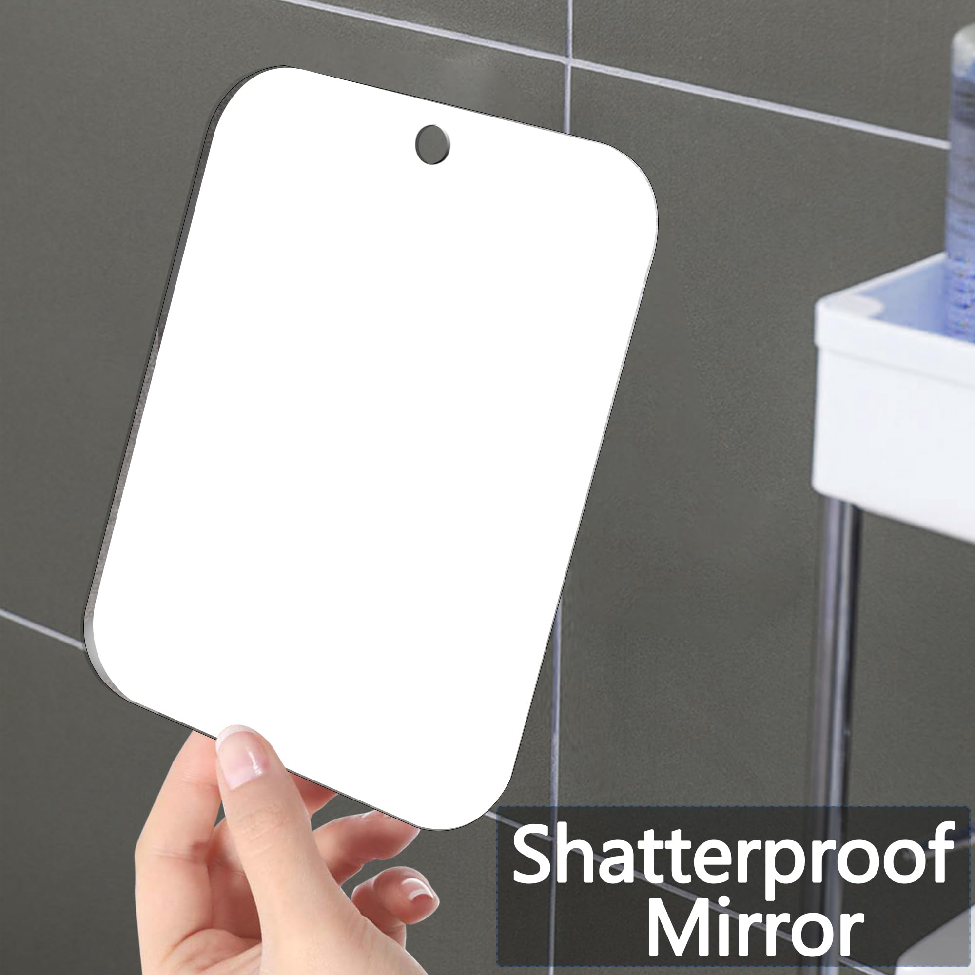NKJVE shatterproof acrylic bathroom mirror built for durability