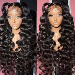 NKTU Deep Wave wig full-look shows volume and movement