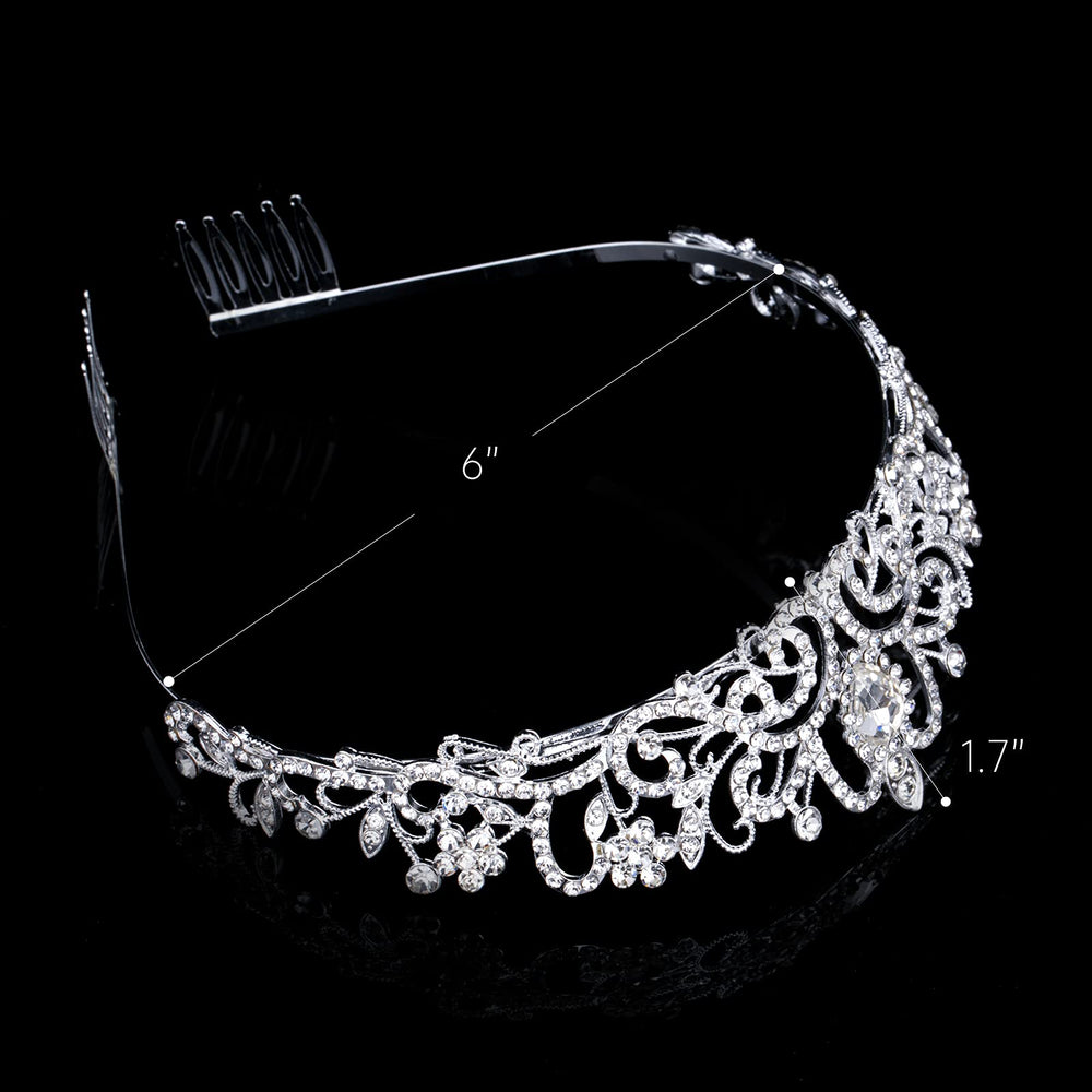 Nljihkure crown showcasing 6-inch diameter suitable for women and girls