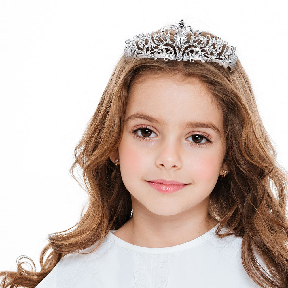 Nljihkure cubic zircon crown closeup highlighting sparkling rhinestones