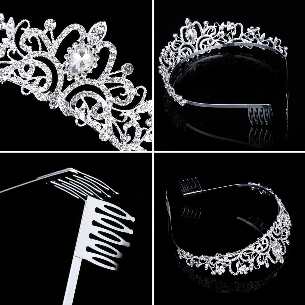 Nljihkure silver-plated crown frame with durable alloy for lasting sparkle