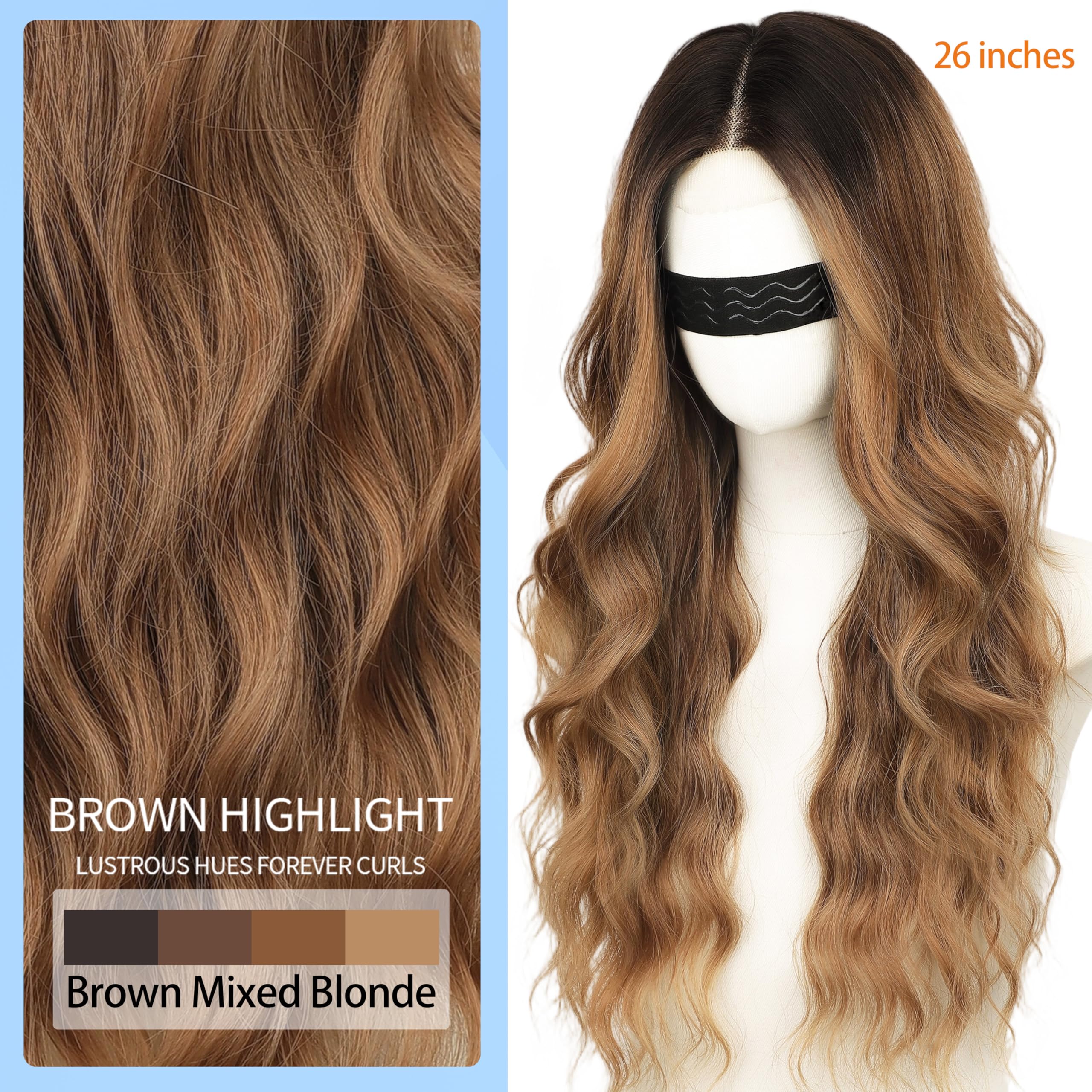 Nnzes 26in wig, side view, volume and movement for everyday styling.