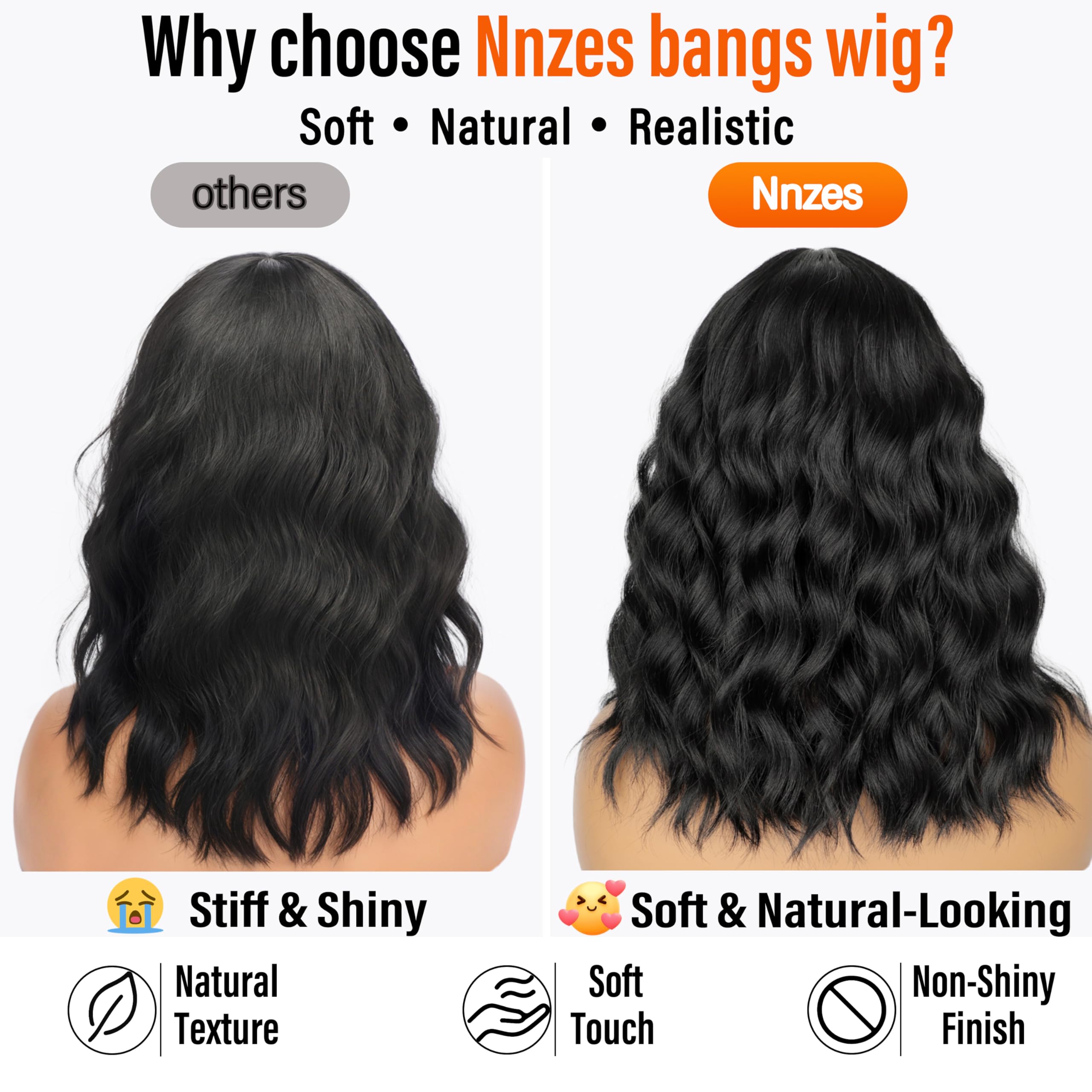 Nnzes wig cap inside showing secure fit with clips
