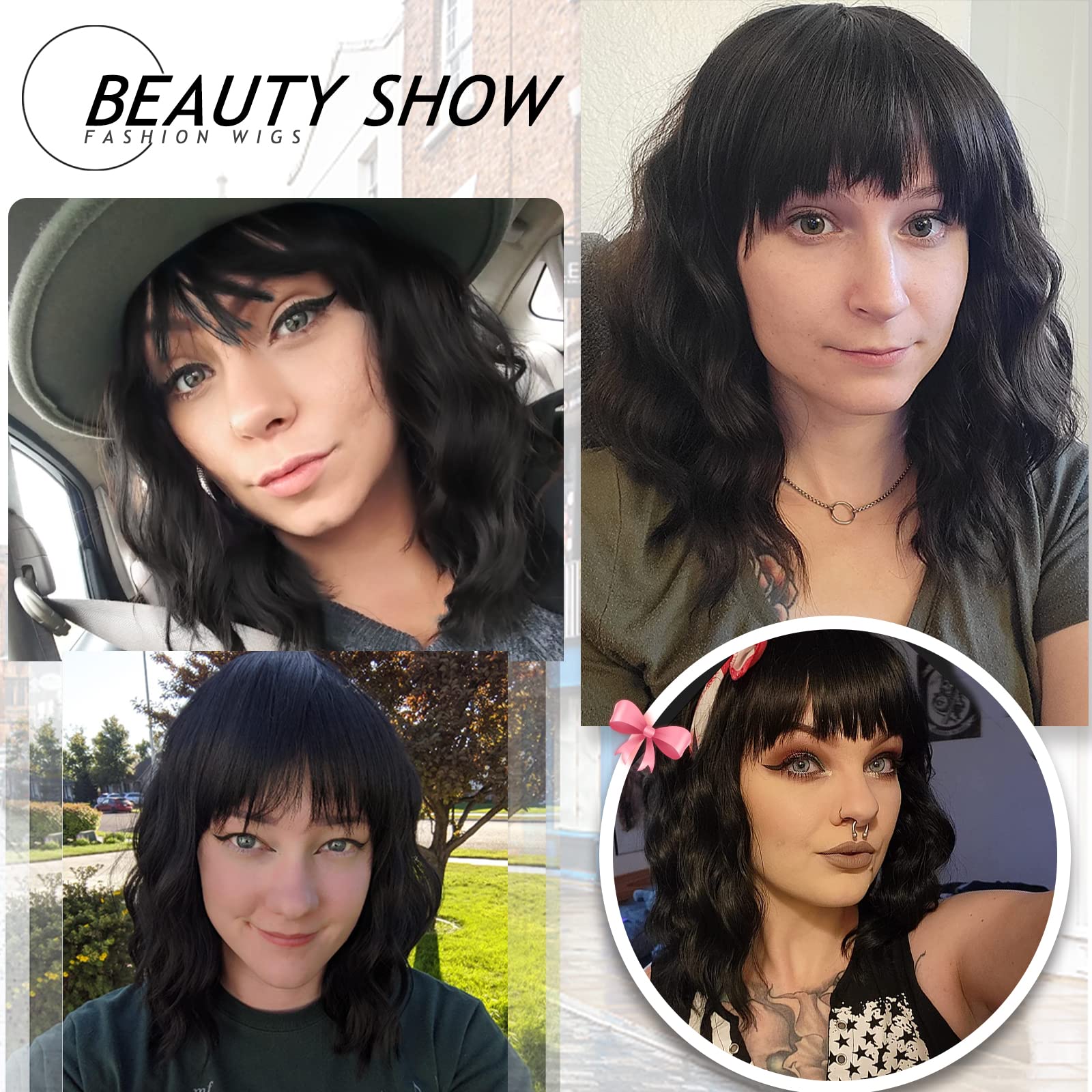 Nnzes wig with bangs for everyday wear and easy styling