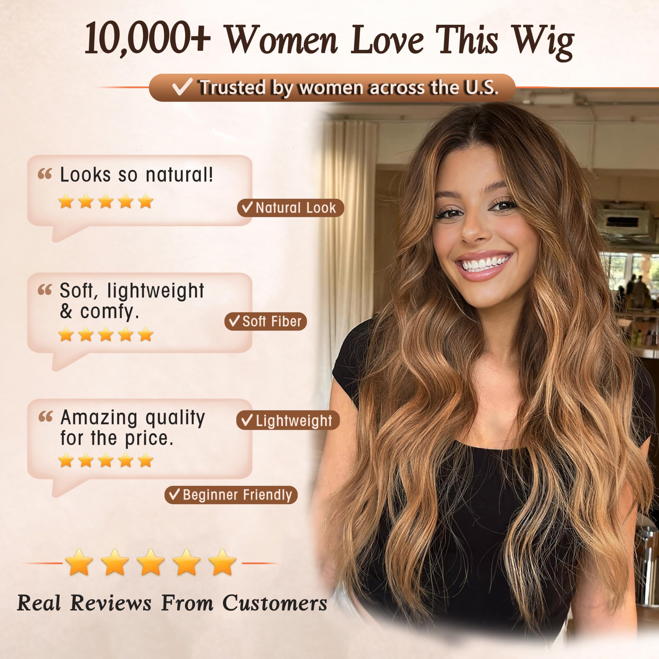 Nnzes party-ready wig with voluminous curls for festive looks.
