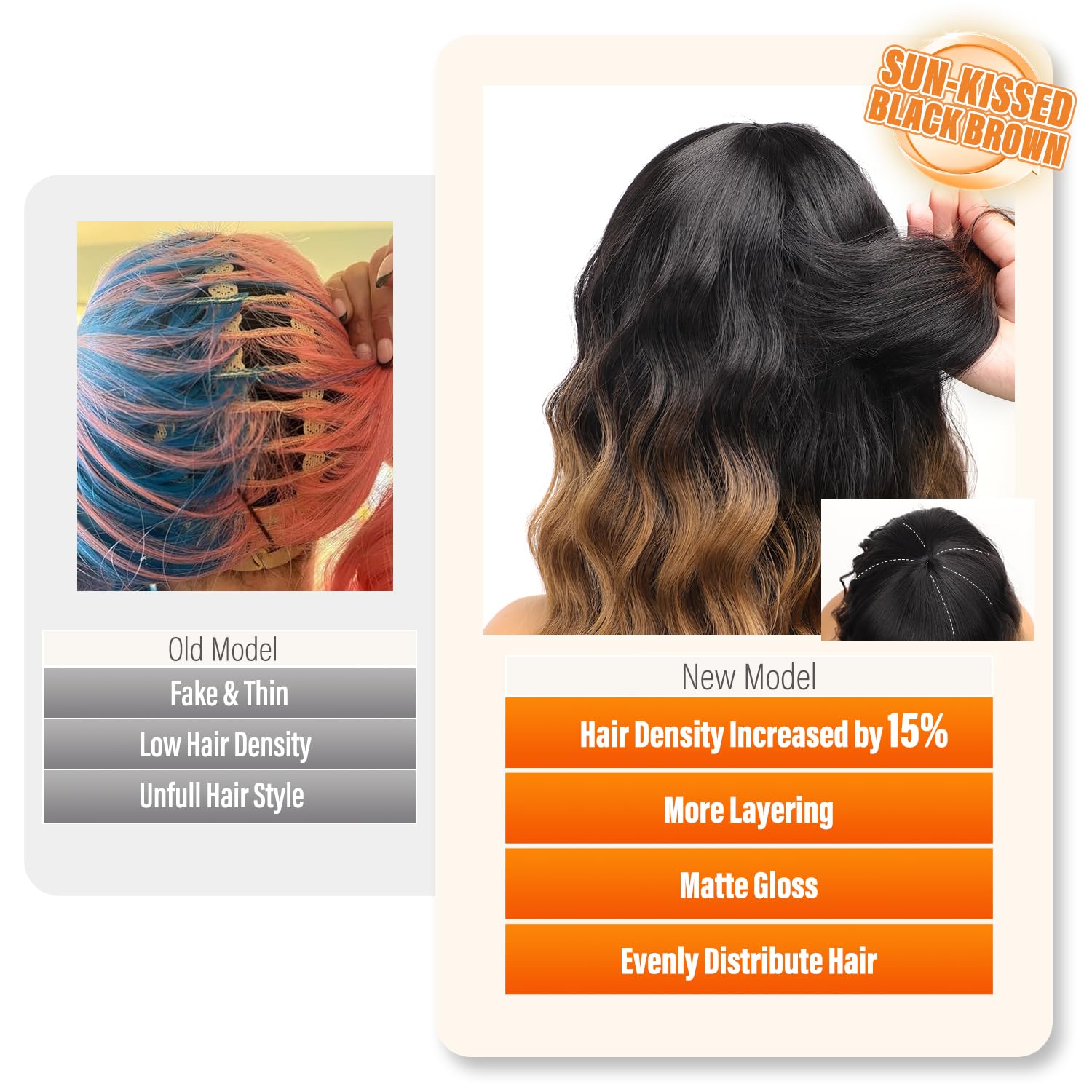 Nnzes wig inner clips provide extra stability for active days.