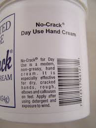 No Crack hand cream being applied to hands for soothing relief.