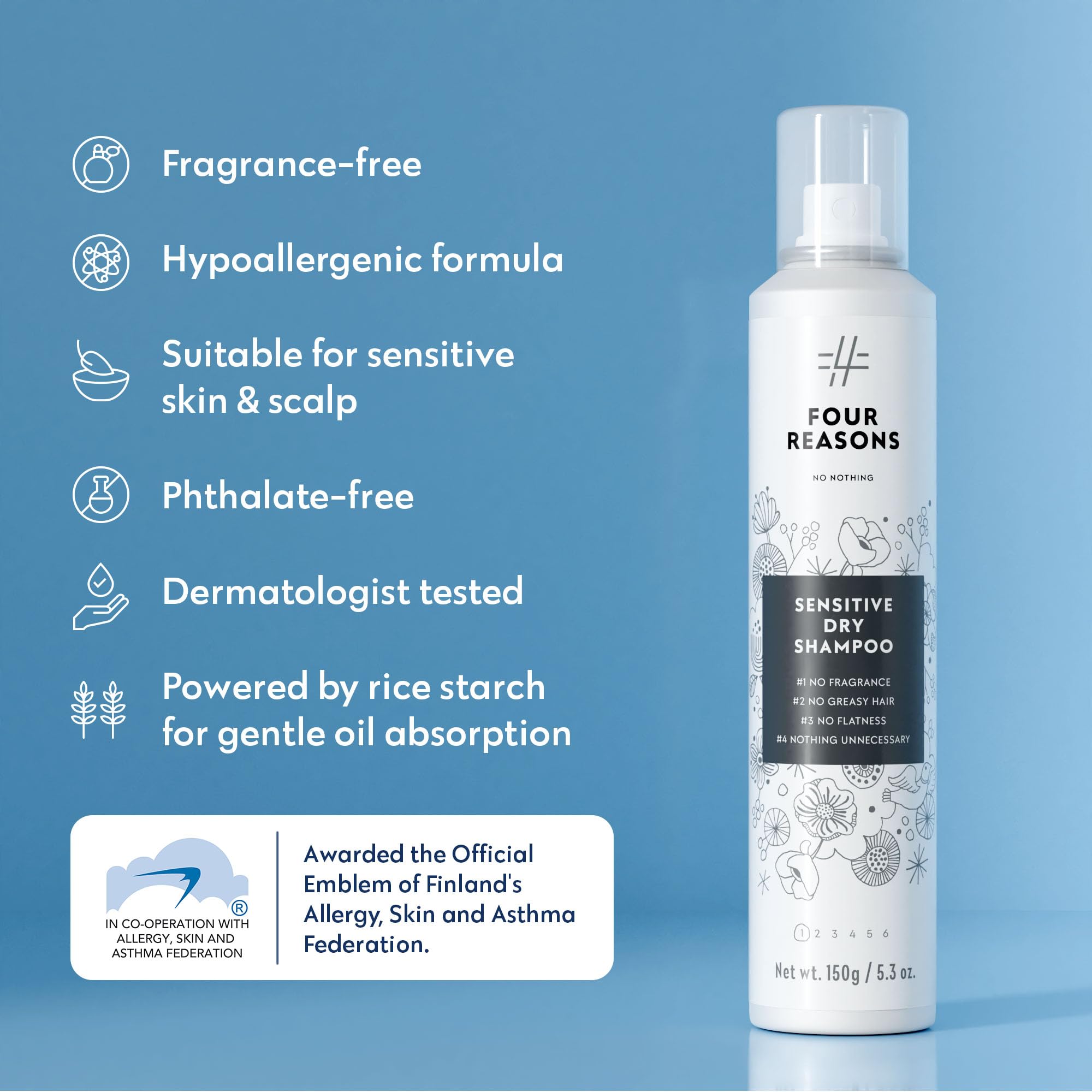 Post-use, No Nothing leaves hair soft, weightless, and refreshed.
