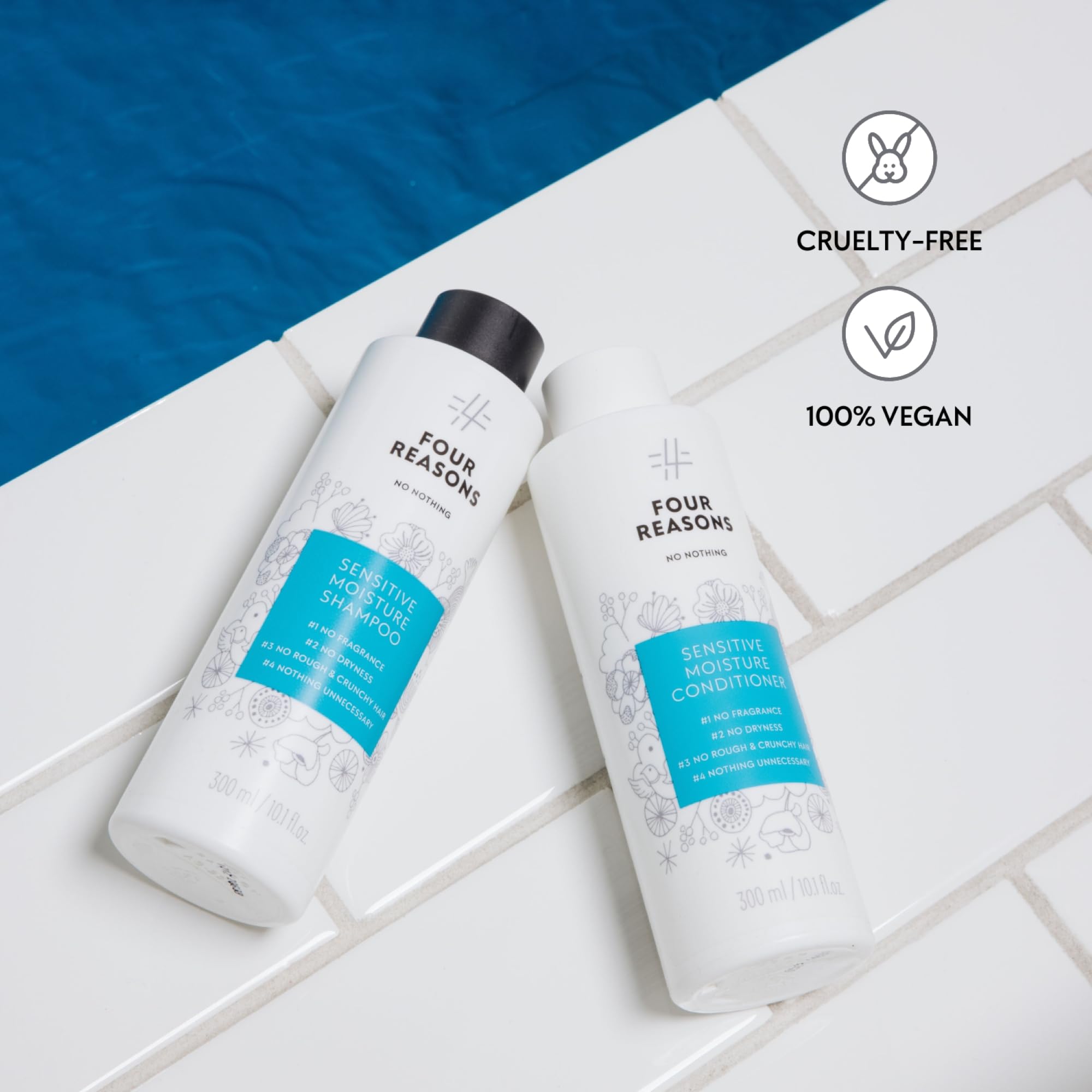 No Nothing fragrance-free label signals gentleness for irritated scalps and skin.