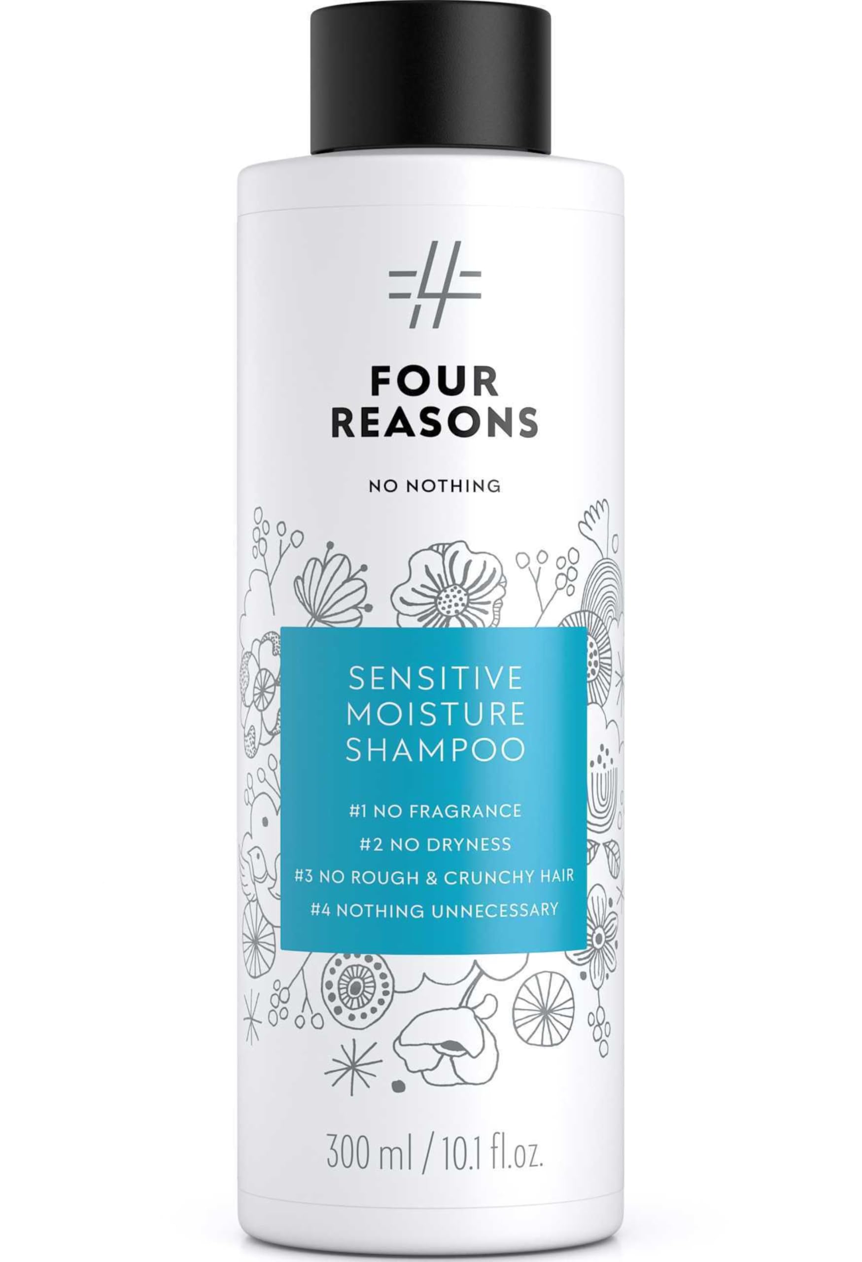 No Nothing Moisturizing Shampoo fragrance-free hero bottle promotes gentle hydration for dry hair