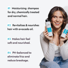 No Nothing Moisturizing Shampoo unscented lather demonstrating conditioning without fragrance