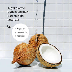 No Nothing Hair Oil frizz-control close-up for smoothing action