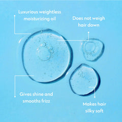 No Nothing Hair Oil unscented serum texture highlighting fragrance-free formula