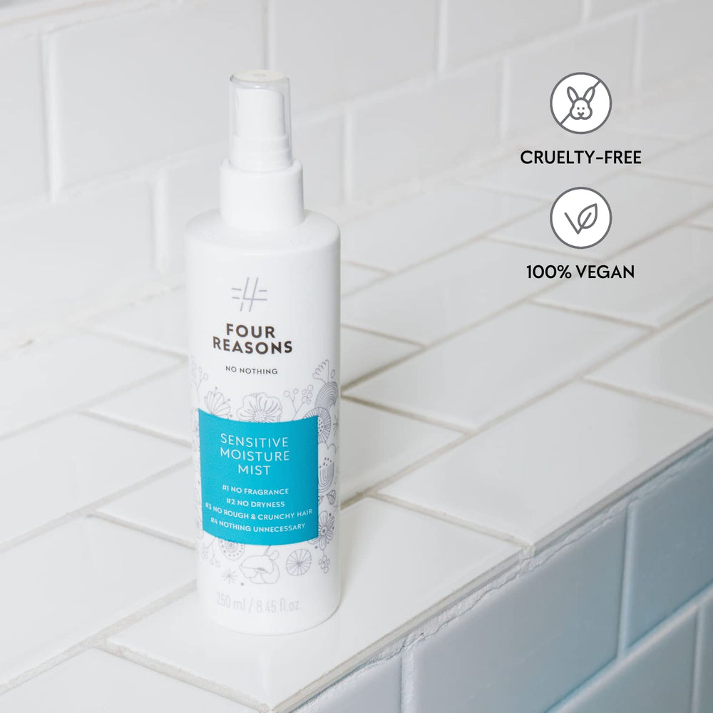 No Nothing Moisture Mist blow-dry heat protection on damp hair.