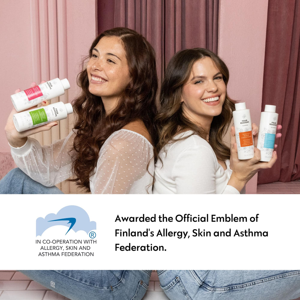 No Nothing Sensitive Shampoo flatlay packaging conveying fragrance-free, non-toxic care.