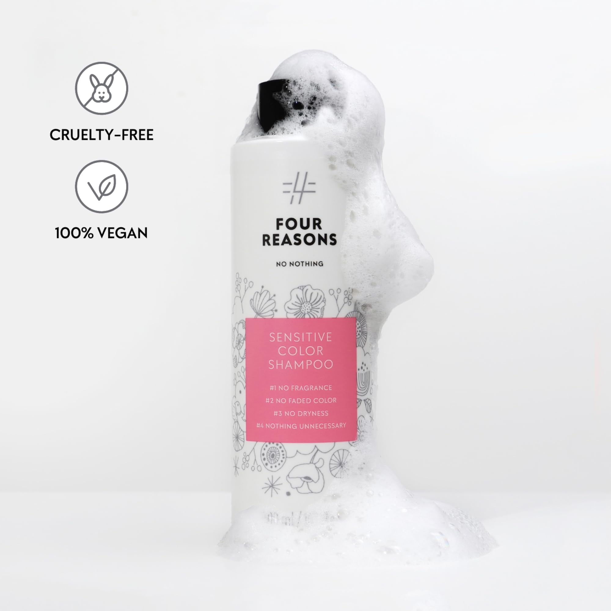 No Nothing Sensitive Shampoo ingredients highlighting conditioning without stripping natural oils.