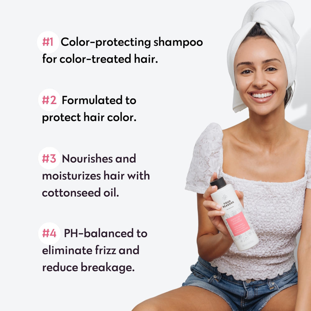 No Nothing Sensitive Shampoo label close-up emphasizing vegan and sulfate-free benefits.