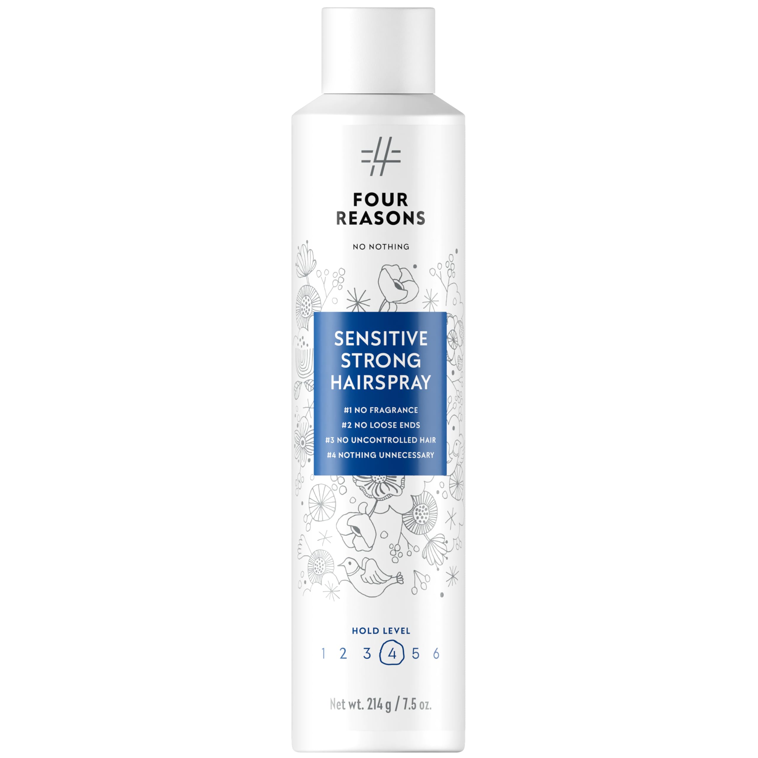 No Nothing Strong Hairspray bottle with fragrance-free hold for sensitive scalps.