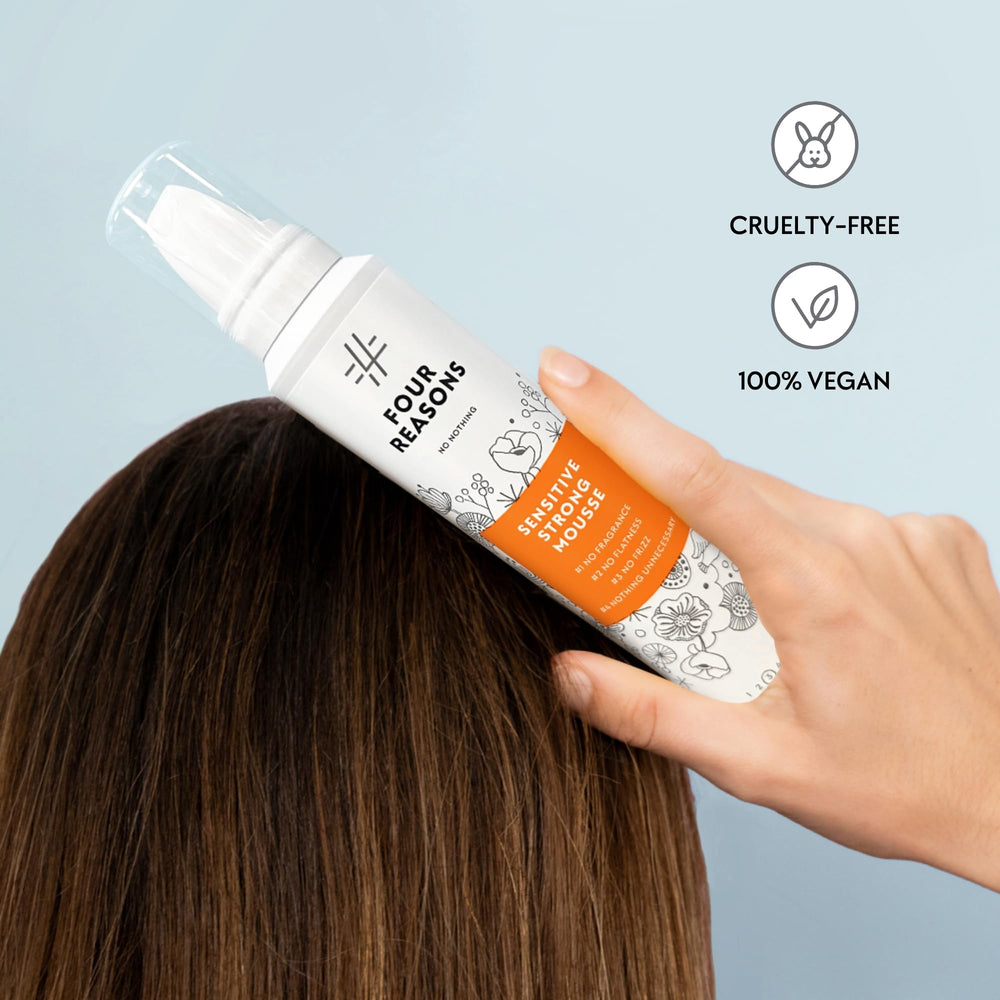 No Nothing Strong Mousse hold-image shows strong, flexible hold for lasting styles.