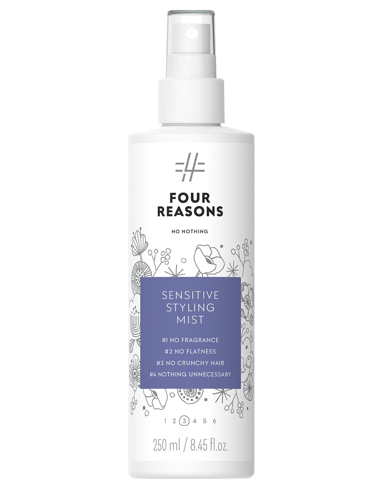 No Nothing Unscented Styling Mist bottle shows fragrance-free heat protection for smooth blowouts.